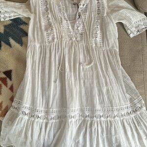 White Boho Tunic Dress